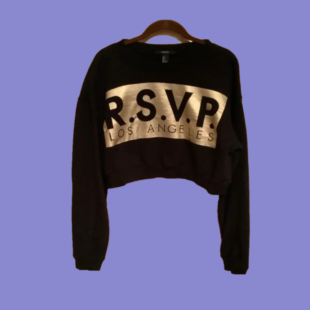 FOREVER 21~ CROPPED SWEATSHIRT ~ RSVP~LG